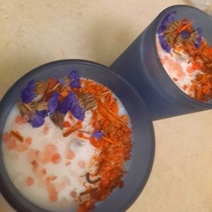 Floral Decorated Scented Candles